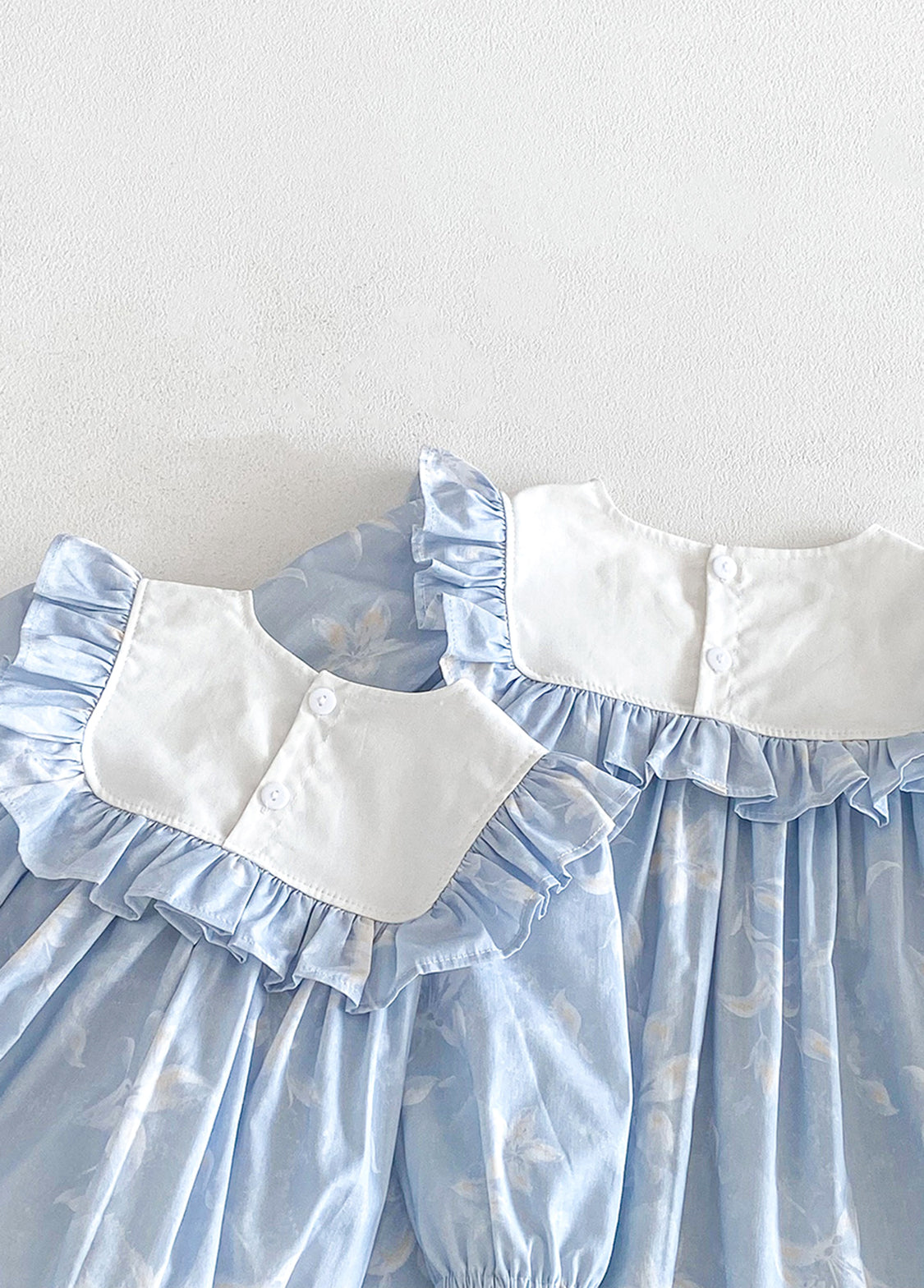 Girls Sweet Floral Ruffle Bowknot Dress With Headband