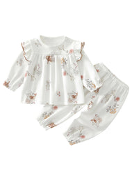 Baby Bamboo Blend Floral Top & Pants Set