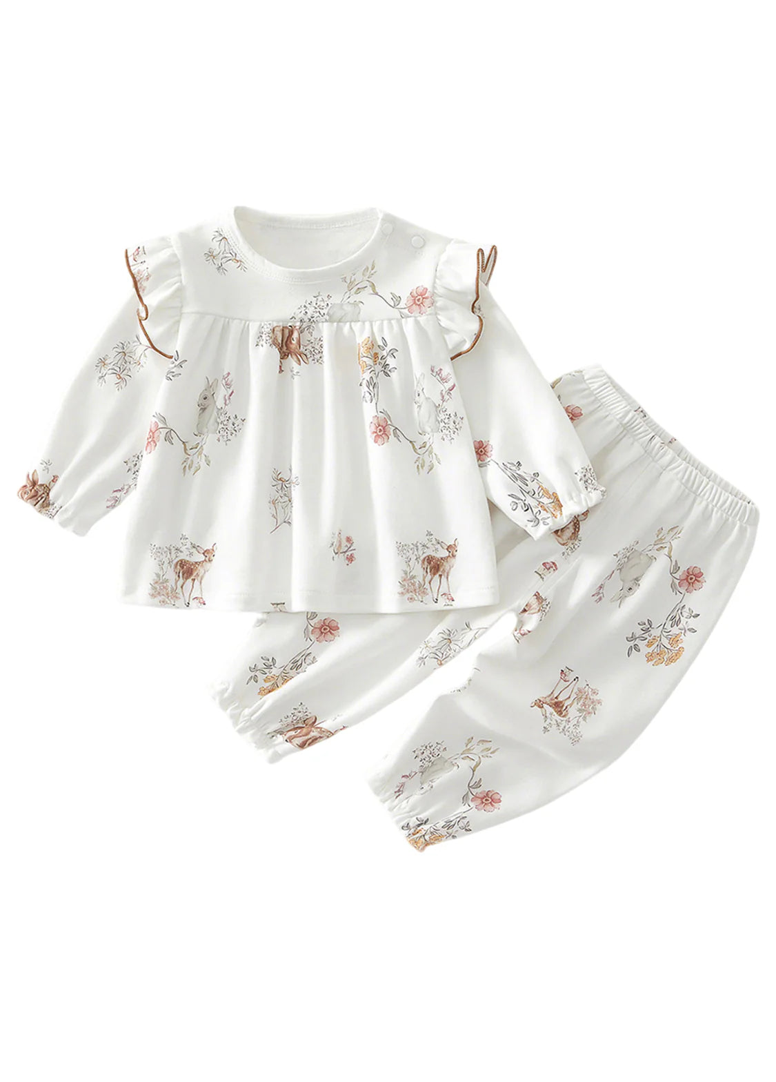 Baby Bamboo Blend Floral Top & Pants Set