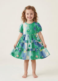 Girls' Summer Vacation-Style Beach Dress