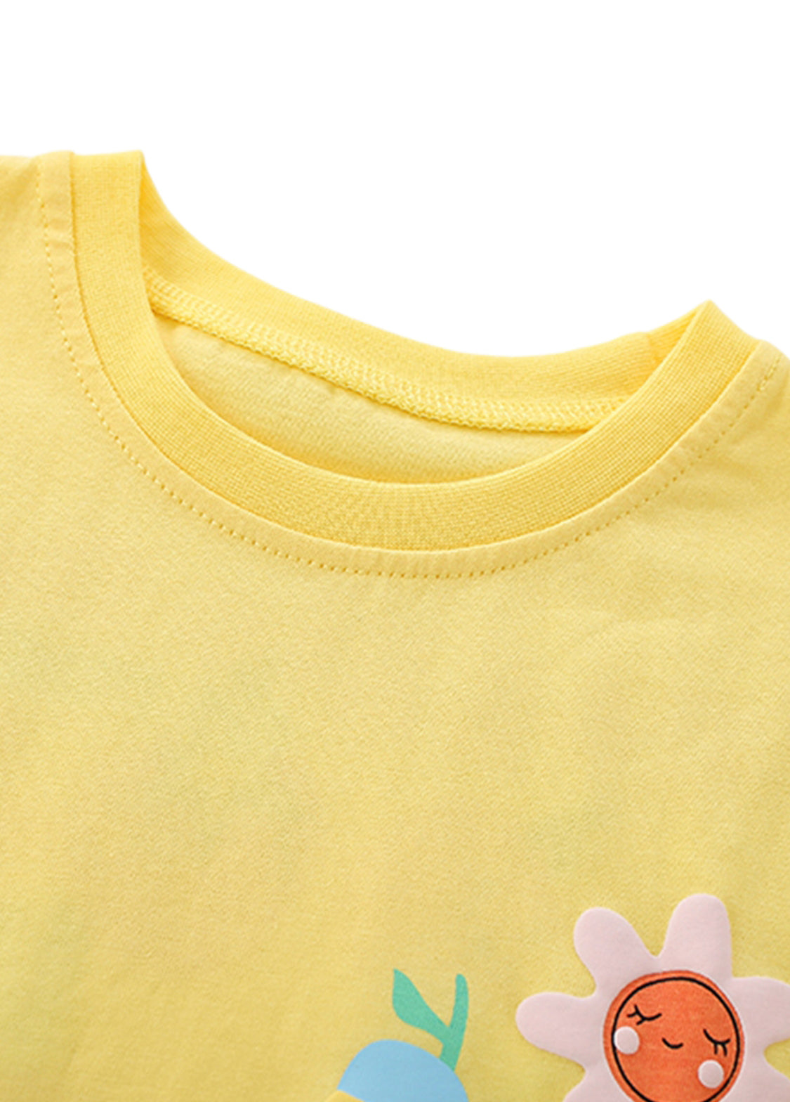 Girls Fruit Print Cotton Two-Piece Set