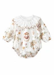 Baby Bamboo-Blend Ruffle Collar Romper