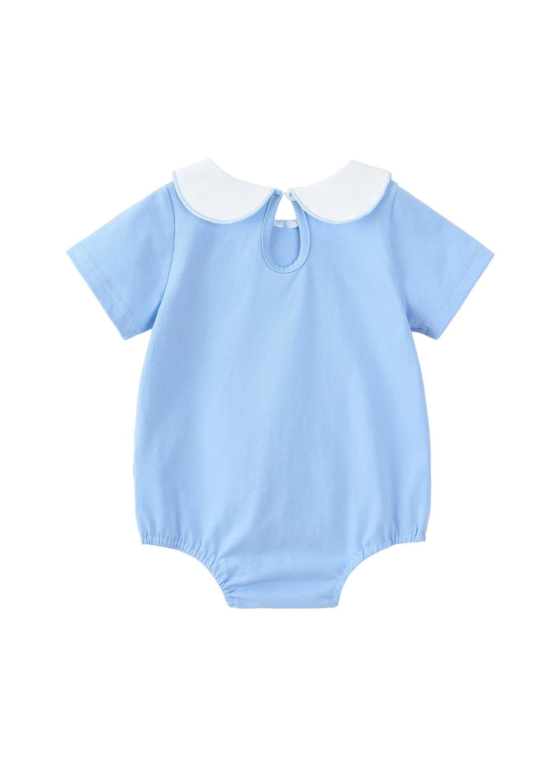 Baby Romper with Cute Rabbit Embroidery