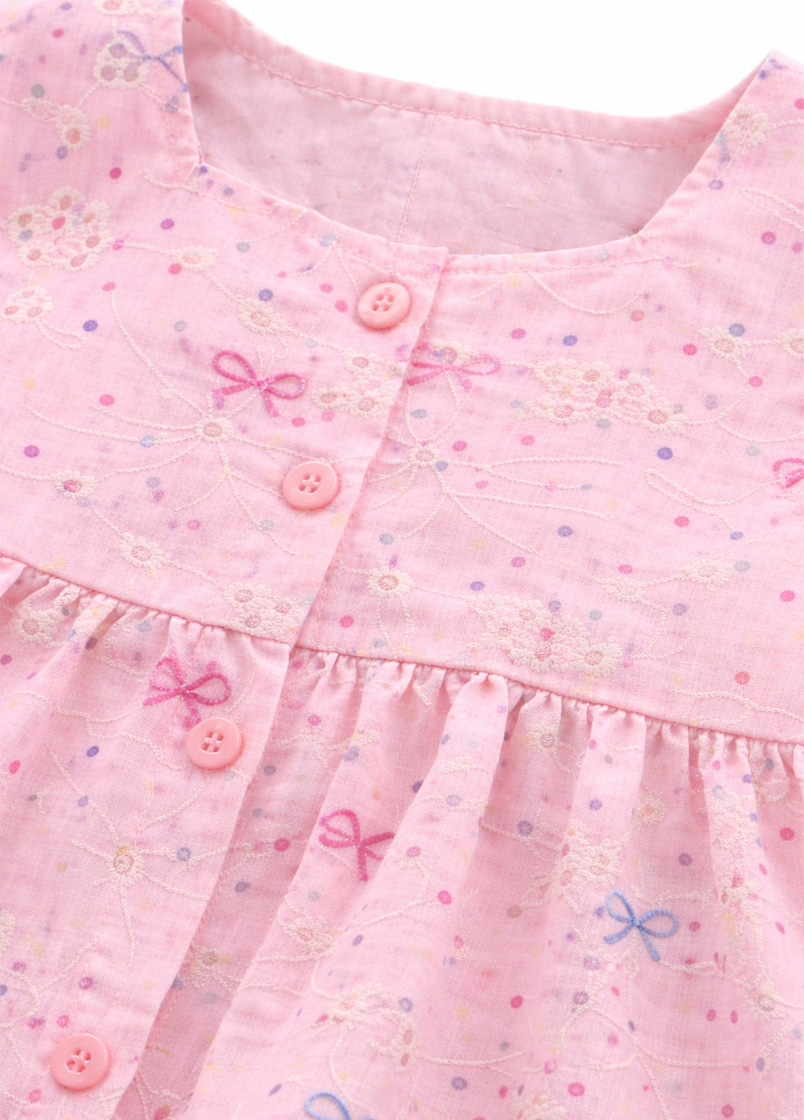 Girls Sleeveless Cotton Blend Top and Shorts Two-Piece Set