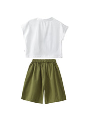 Boys Cartoon Cotton Two-Piece Set