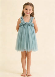 Girls' Sweet Mesh Princess Dress
