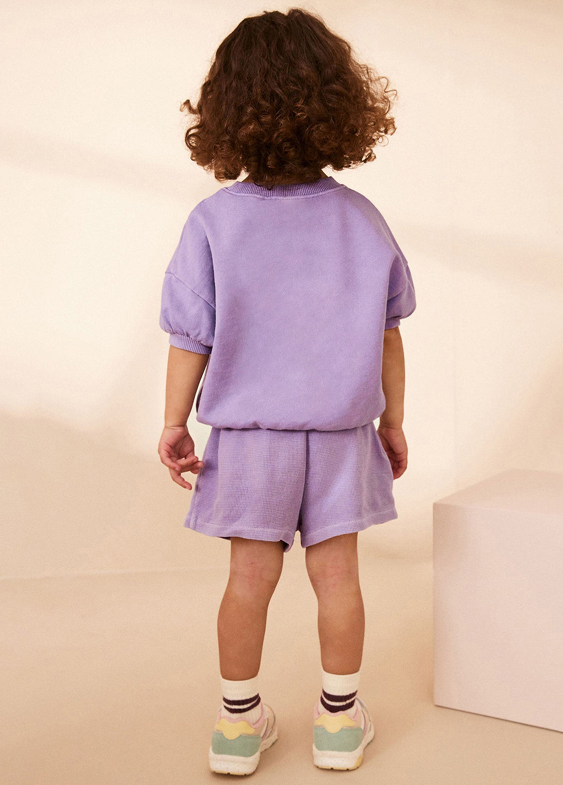 Girls Cotton Bunny Two-Piece Shorts Set