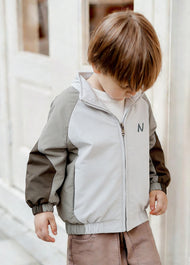 Boys Color Block Zip Jacket