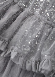Girls Sequin Tulle Skirt