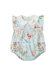 Baby Girl Bamboo Blend Flutter Romper