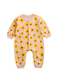Baby Cute Cotton Printed Long-sleeved Romper