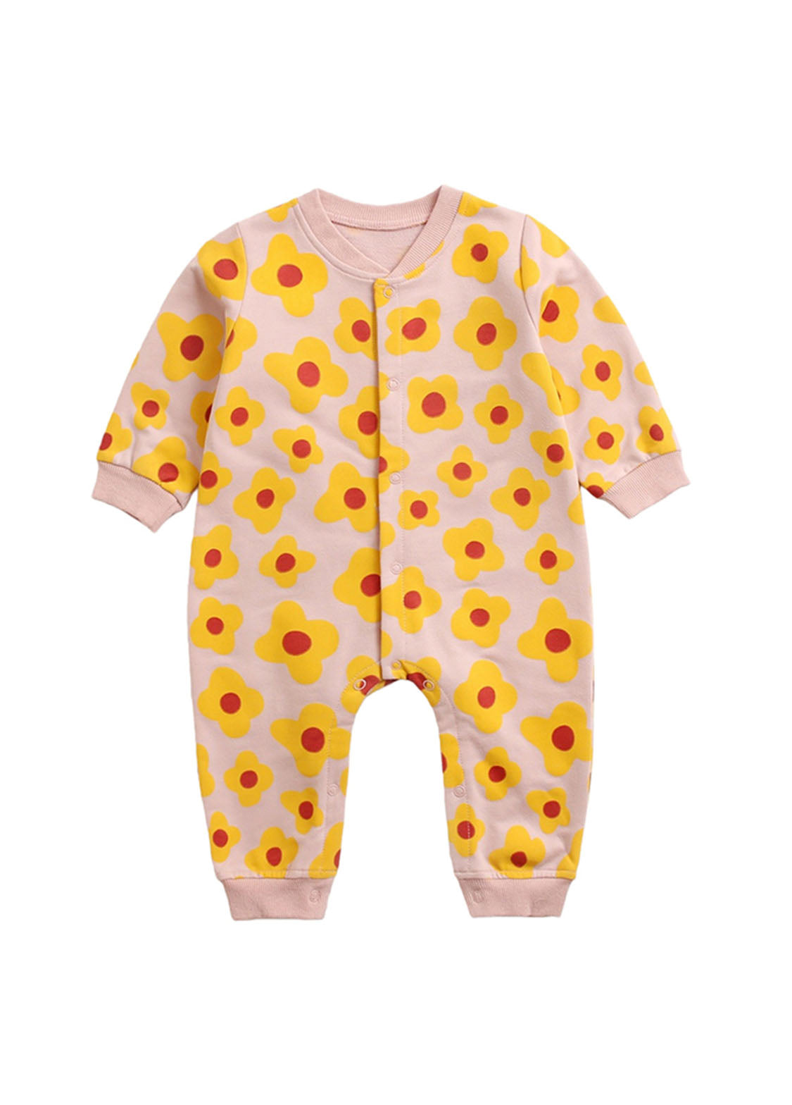 Baby Cute Cotton Printed Long-sleeved Romper