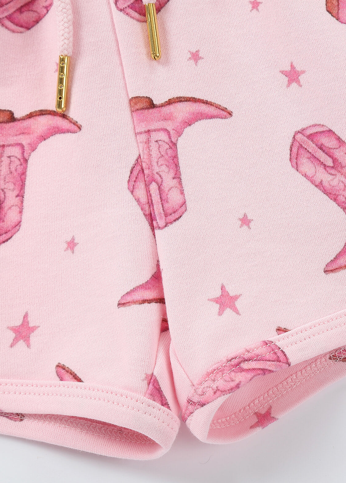 Girls Cotton Print Lounge Shorts Set