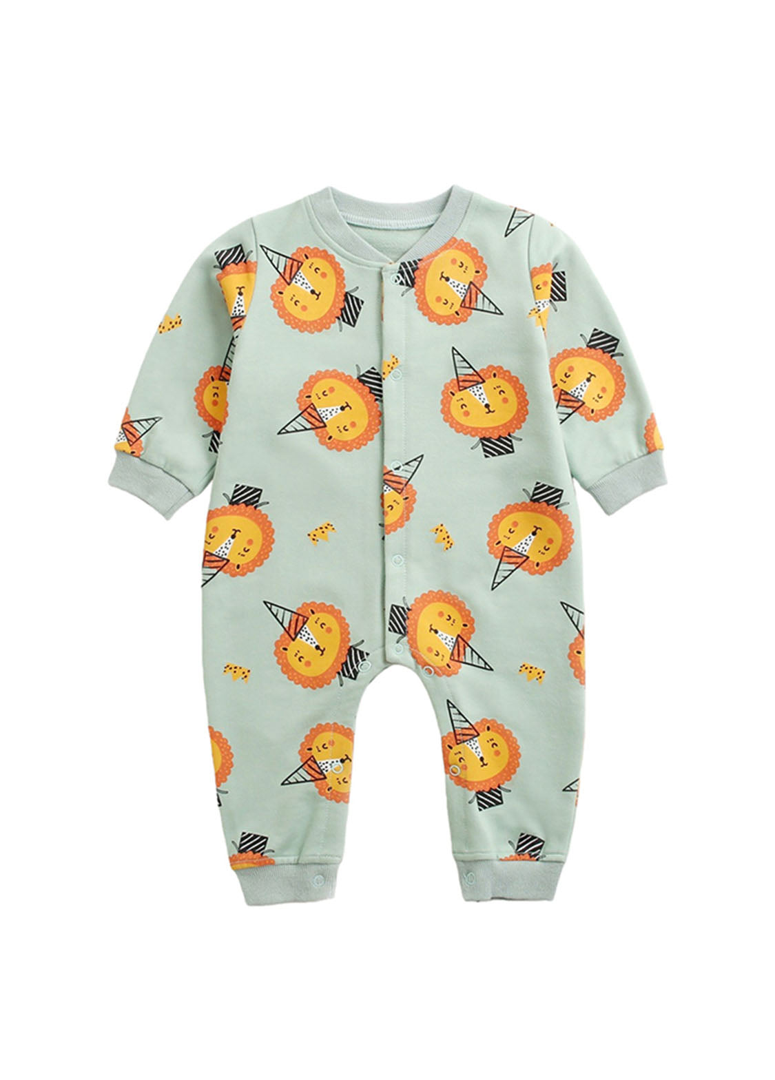 Baby Cute Cotton Printed Long-sleeved Romper