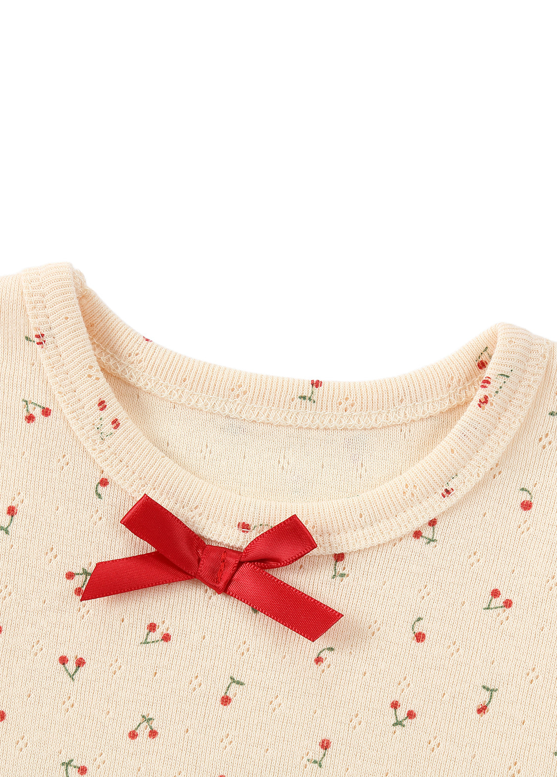 Baby Girl's Pure Cotton Short-Sleeve Loungewear Set