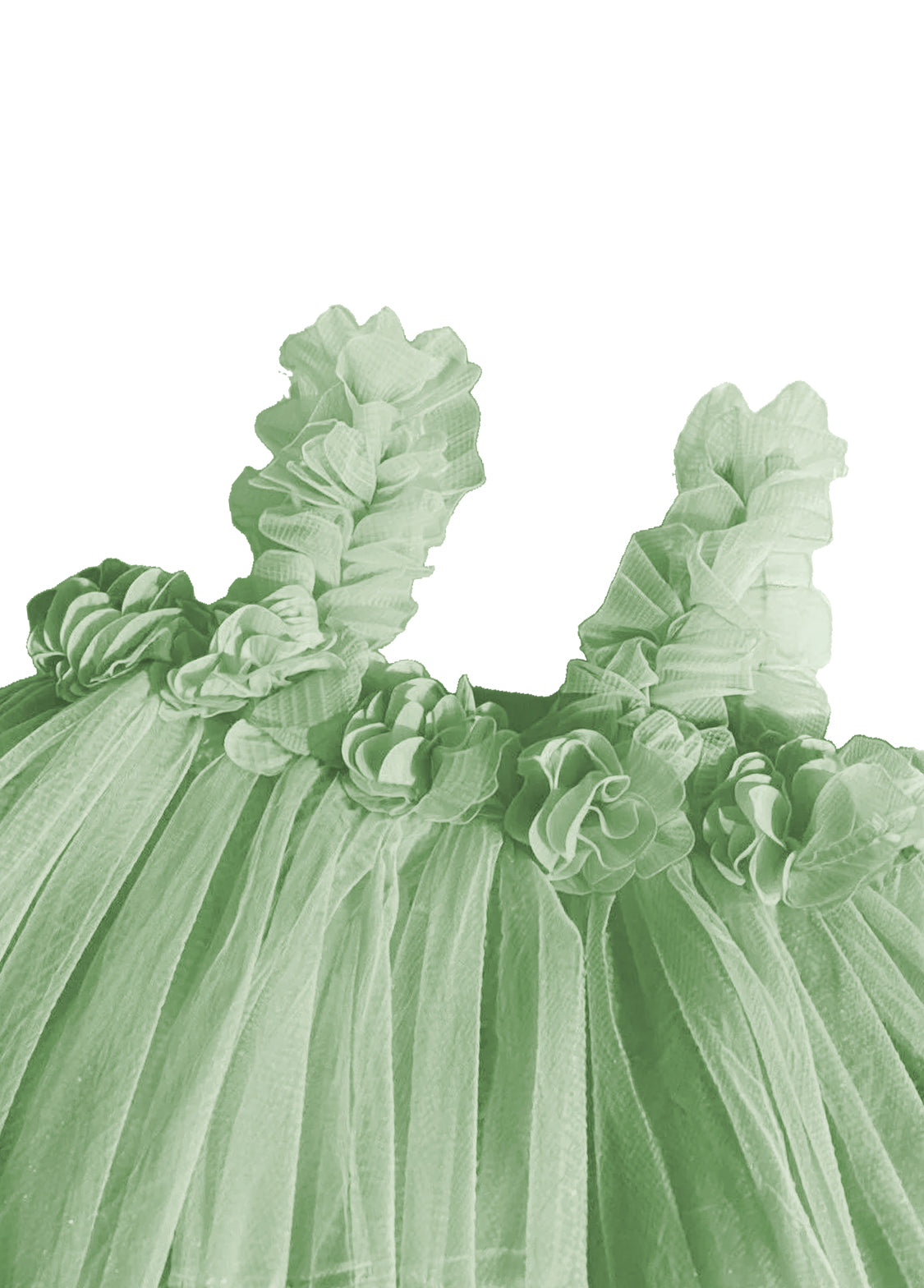 Girls' Sweet Mesh Princess Dress
