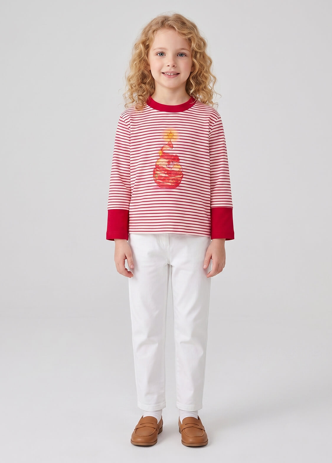 Kids Spring Autumn Long Sleeve Striped T-Shirt Unisex Baby Color-Block Patchwork Sleeve Cotton Top