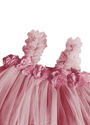 Girls' Sweet Mesh Princess Dress
