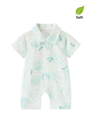 Baby Girl's Bamboo-Cotton Summer Romper — Lightweight, Breathable, and Printed
