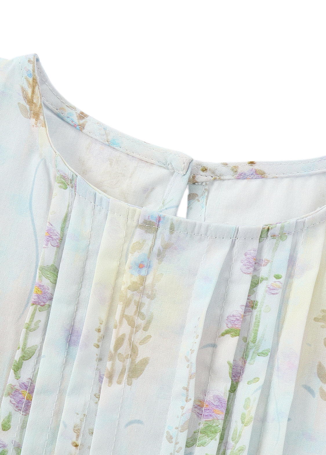 Girls Cotton Embroidered Floral Dress