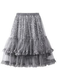 Girls Sequin Tulle Skirt