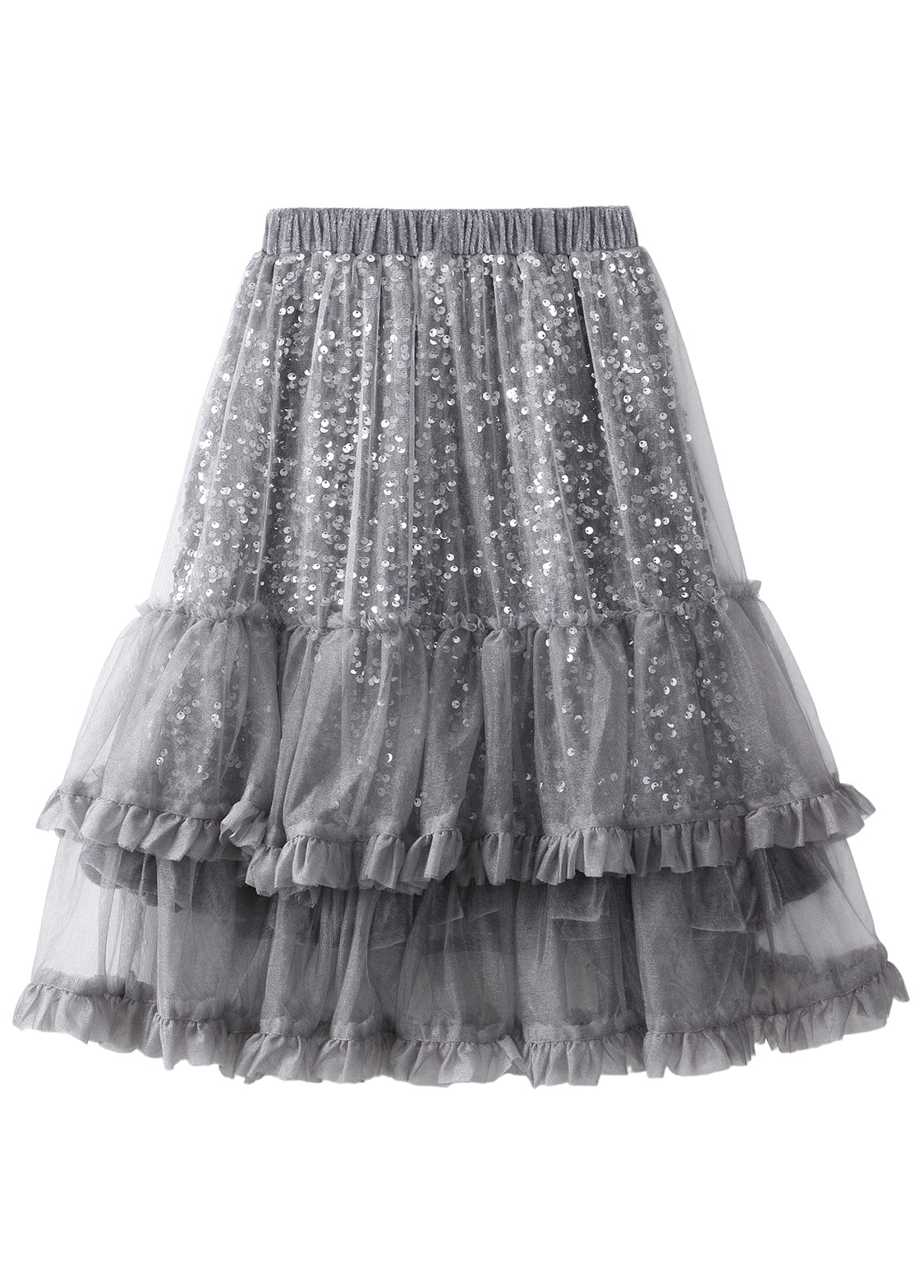 Girls Sequin Tulle Skirt