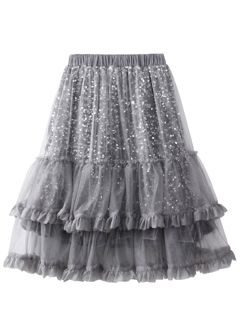 Girls Sequin Tulle Skirt