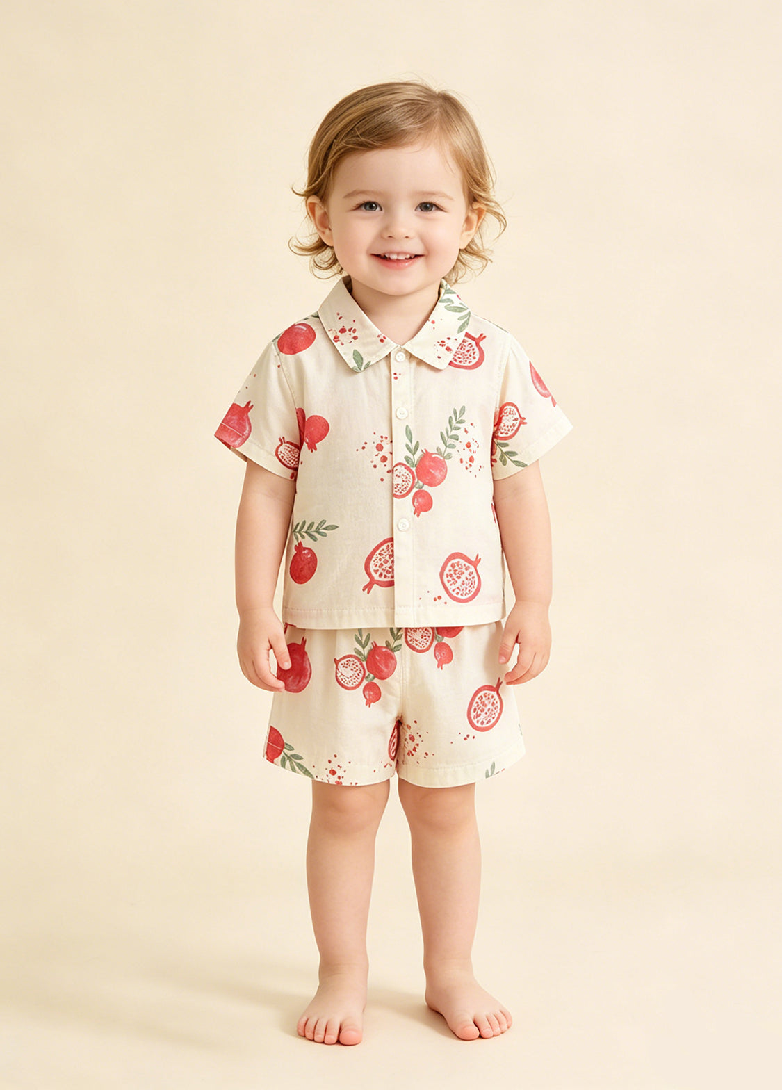 Baby Girl's Bamboo-Cotton Summer Two-Piece Set — Lightweight, Breathable, and Printed
