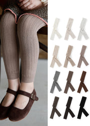 Girls Casual High-elasticity Multi-color Leggings