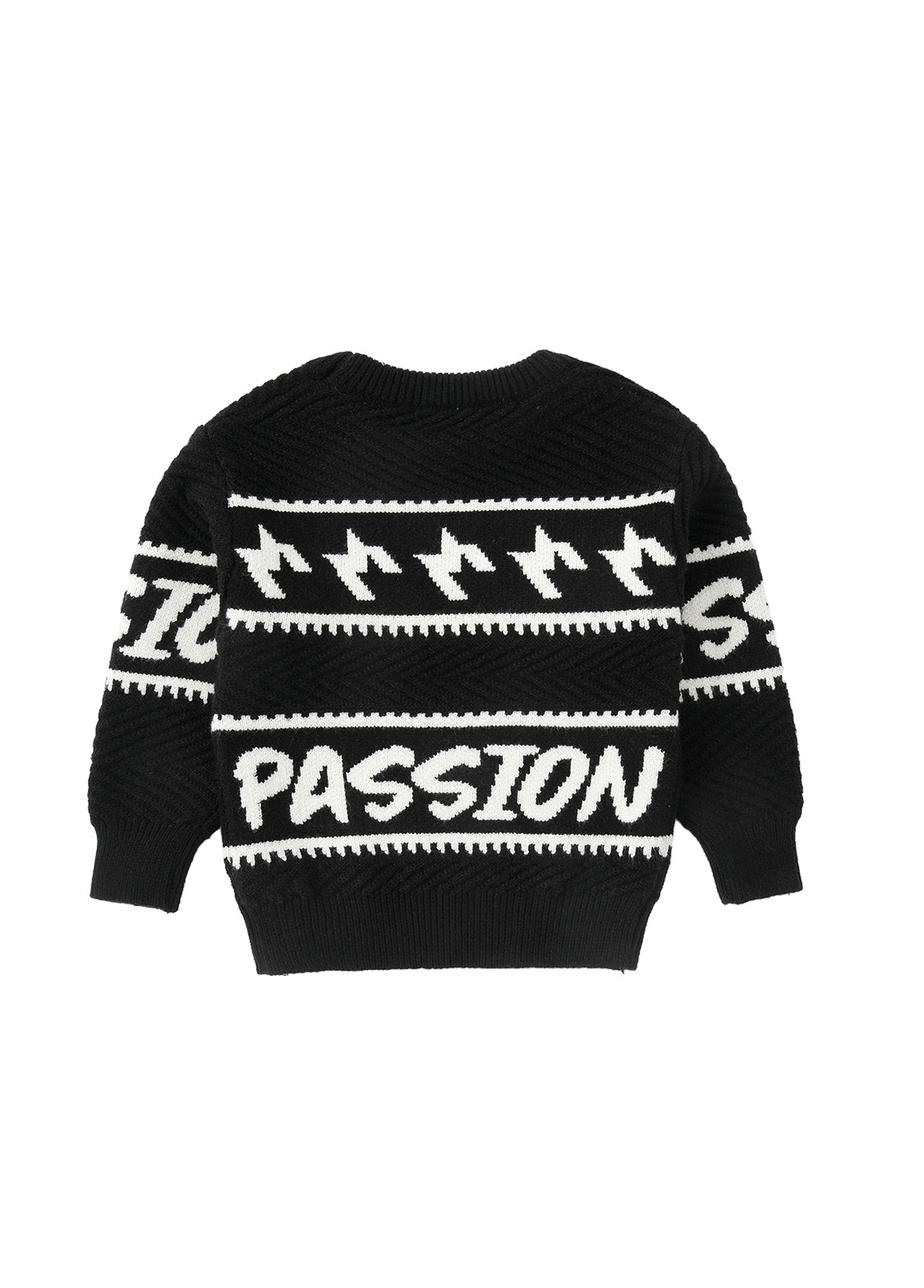 Kids Graphic Knit Sweater Long Sleeve