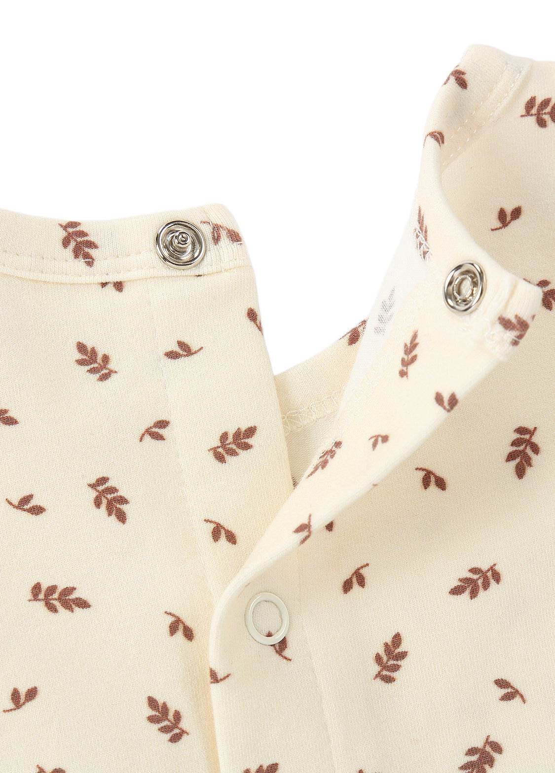 Baby All-Over Leaf Print Footed One-Piece