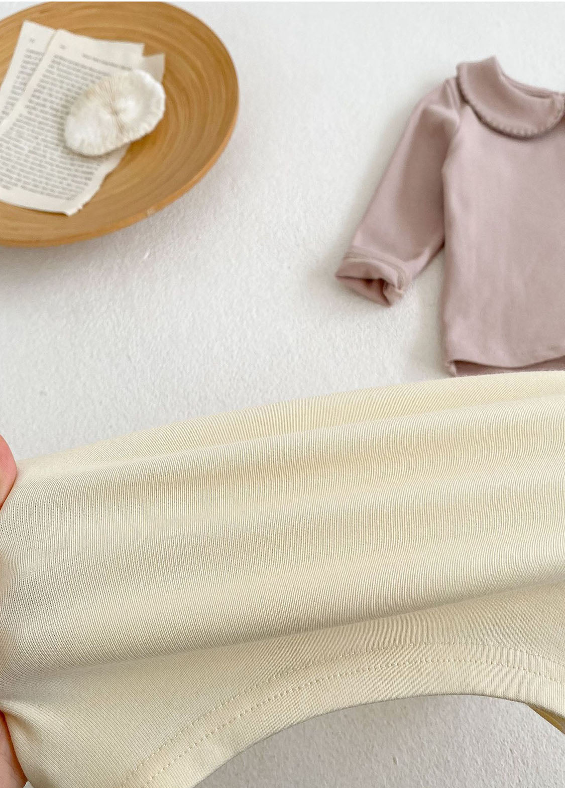 Baby Girls Cute Cotton Dollar Collar Long-sleeved T-shirt