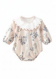 Baby Bamboo-Blend Ruffle Collar Romper