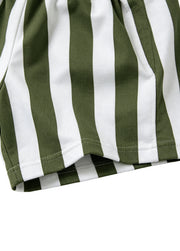 Boys' Two-Piece Swimsuit — Long-Sleeve, Sun-Protective (Gray-Green)
