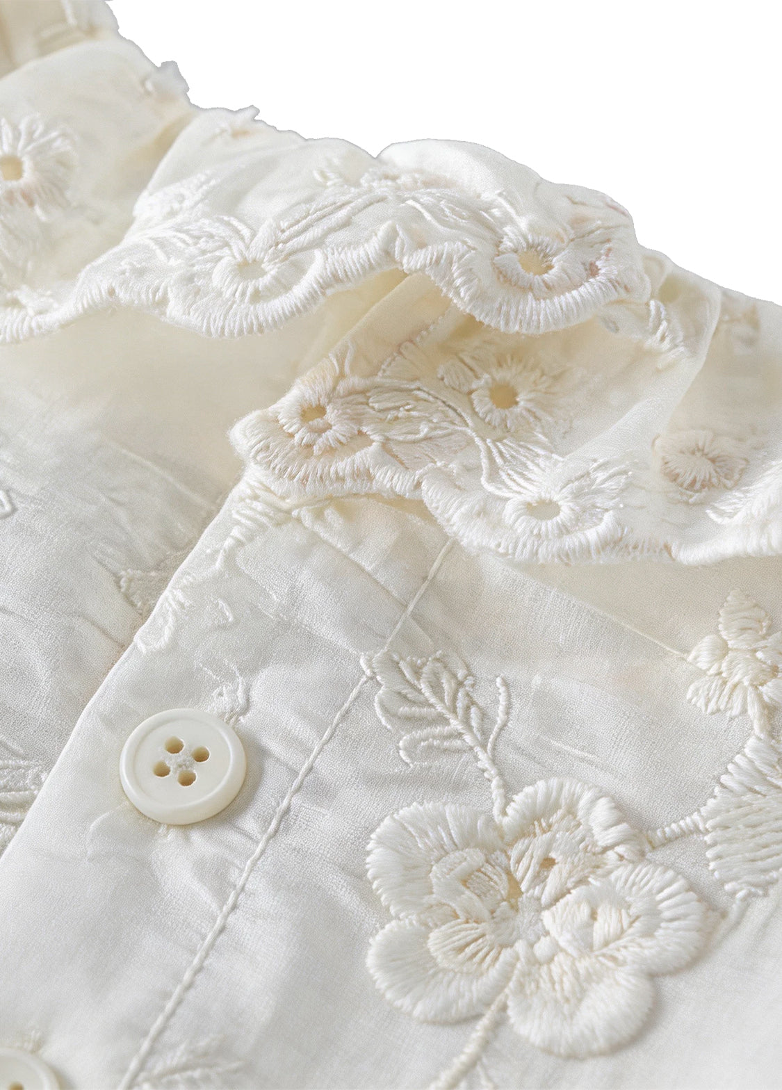 Girls Retro Stereoscopic Embroidered Ruffles Long-sleeved Princess Dress