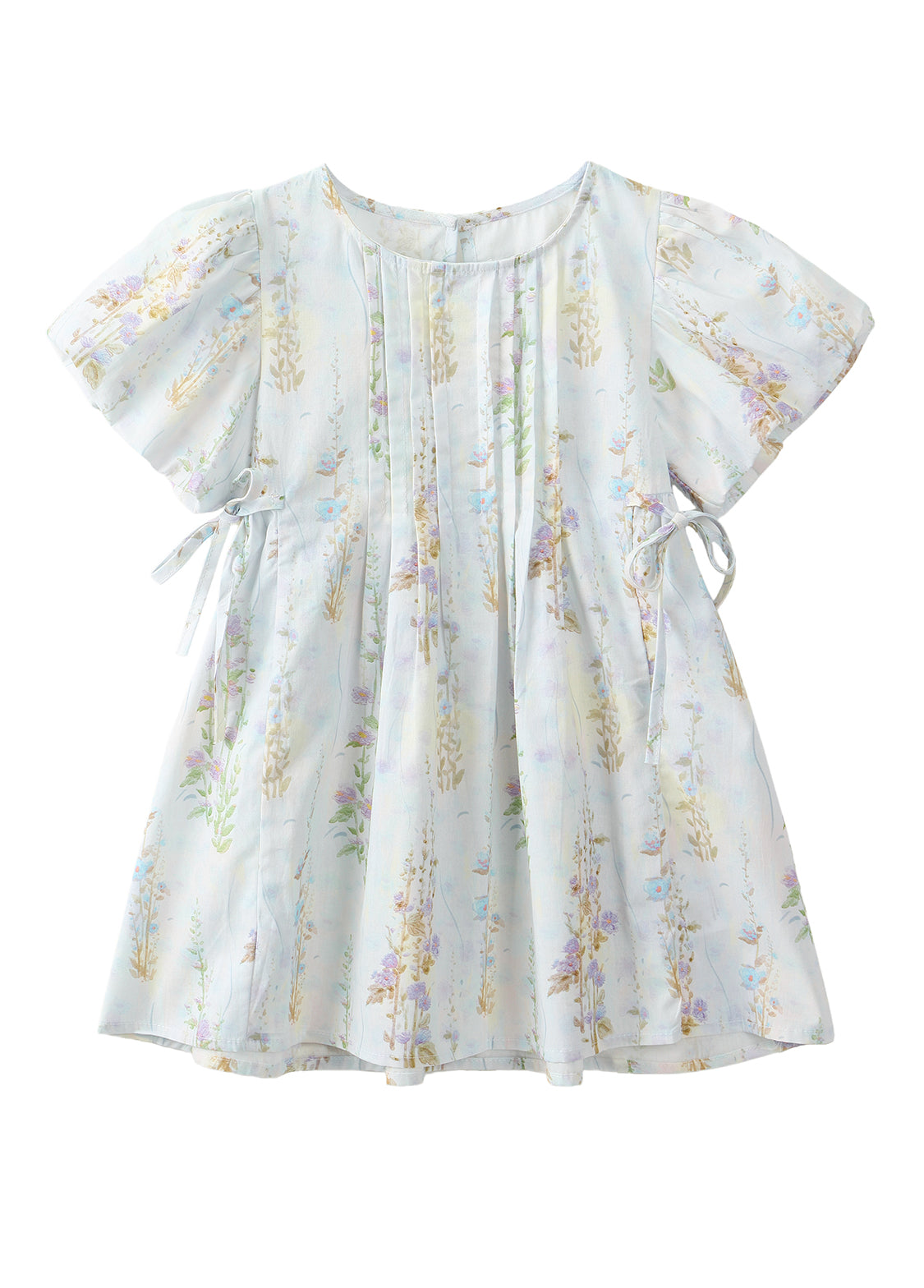 Girls Cotton Embroidered Floral Dress