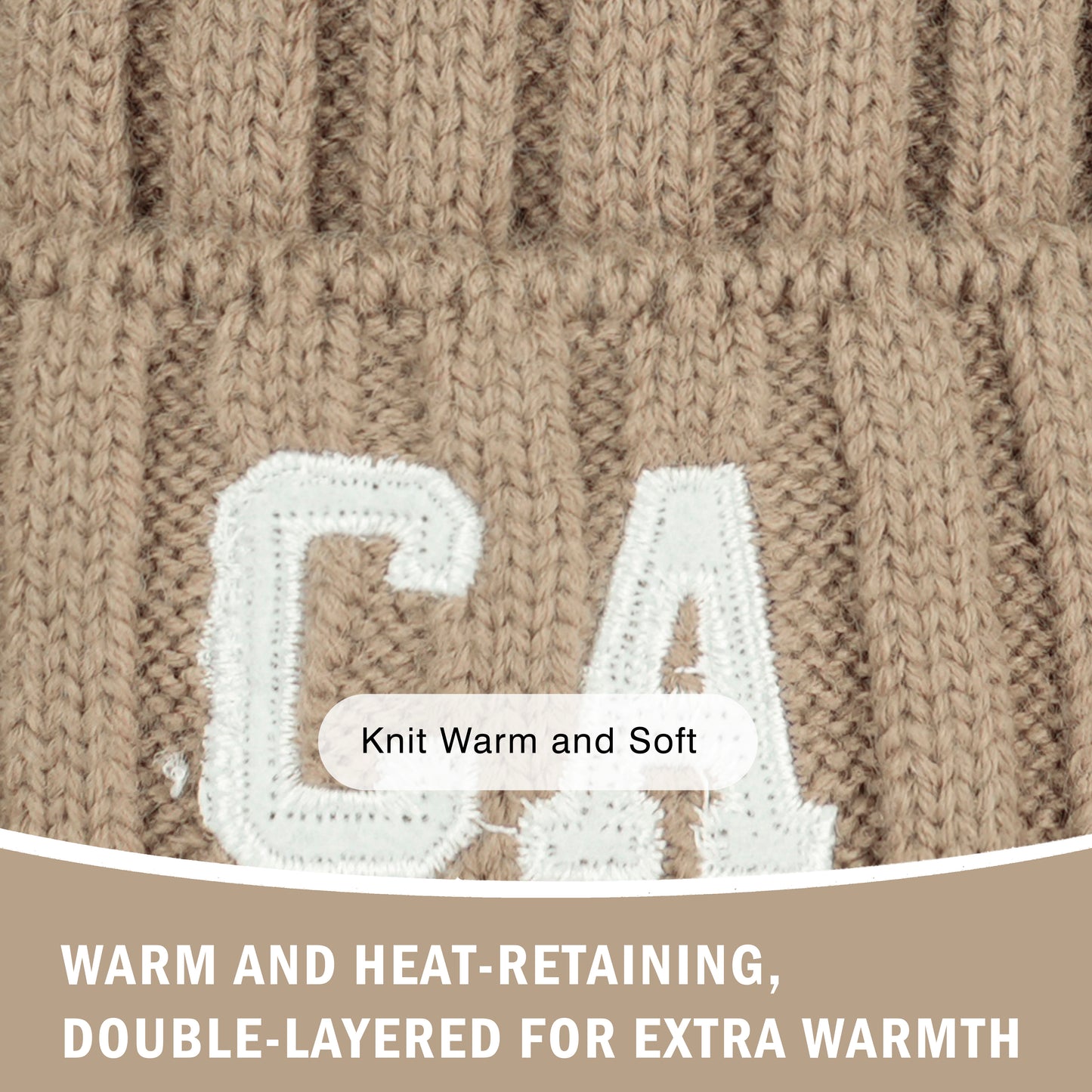 Children Embroidery Beanie Hat-CA