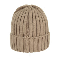 CA Ribbed Knit Beanie Hat