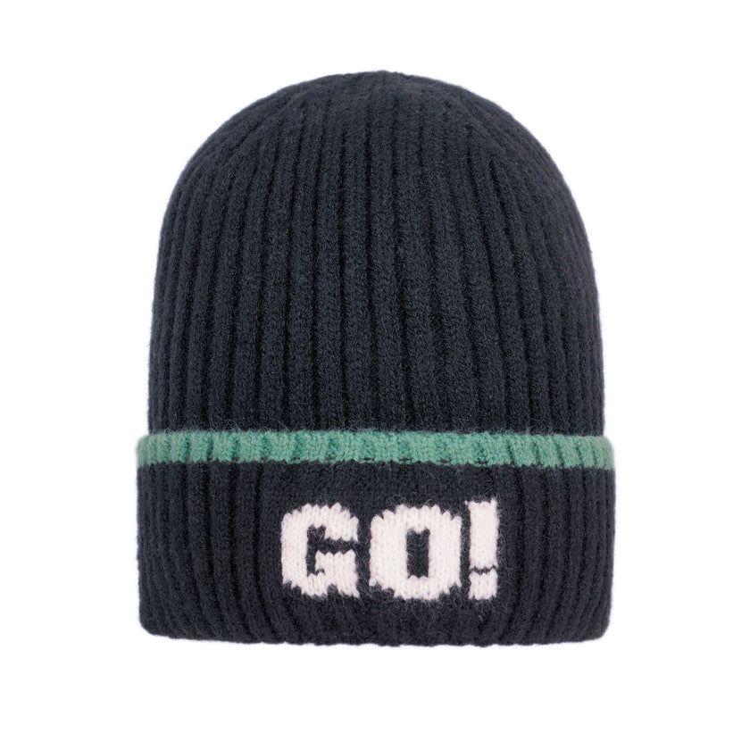 GO Ribbed Knit Beanie