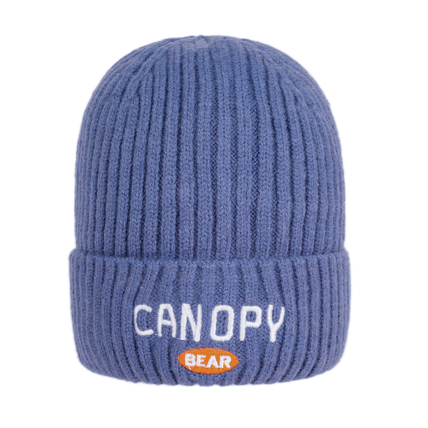 Canopy Bear Ribbed Knit Beanie