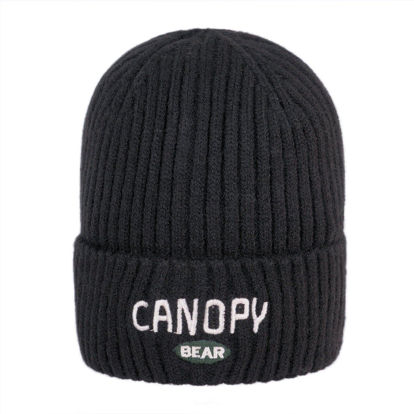 Canopy Bear Ribbed Knit Beanie