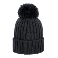 Smiley Pom Knit Beanie
