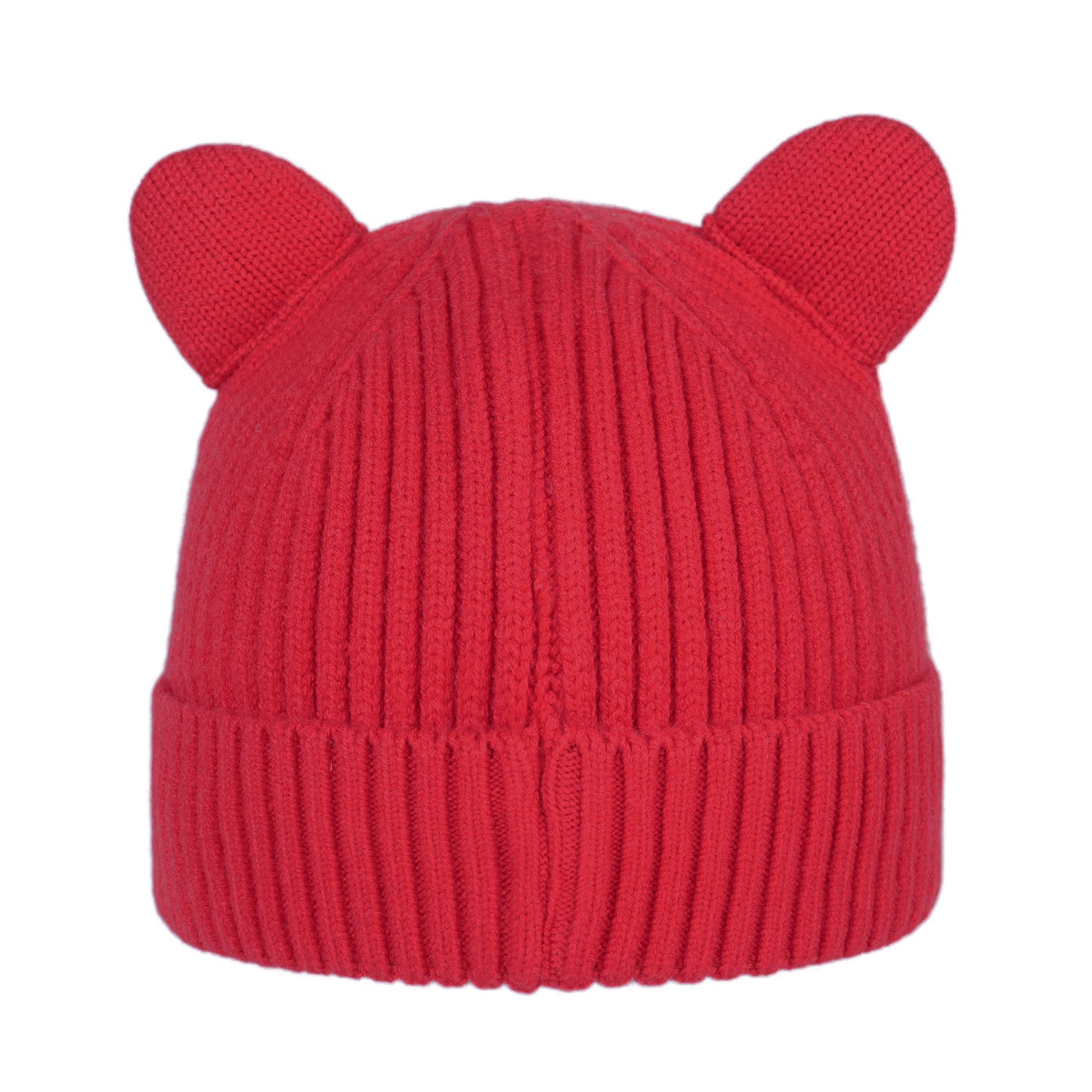 Kids Winter Christmas Beanie Hat-Red