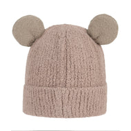 Plush Bear Ear Fleece Beanie Hat