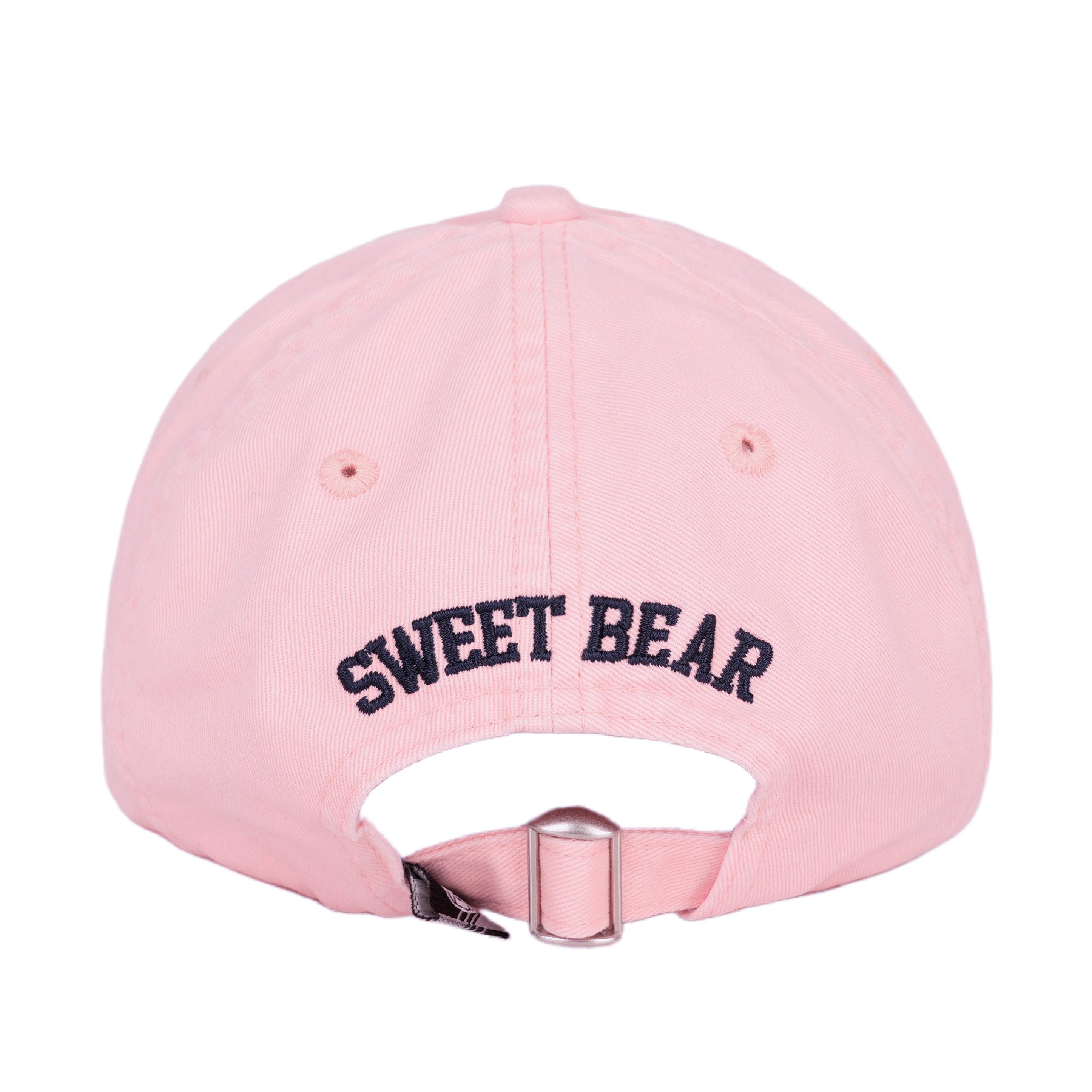 Kids Pink California Bear Embroidered Baseball Cap