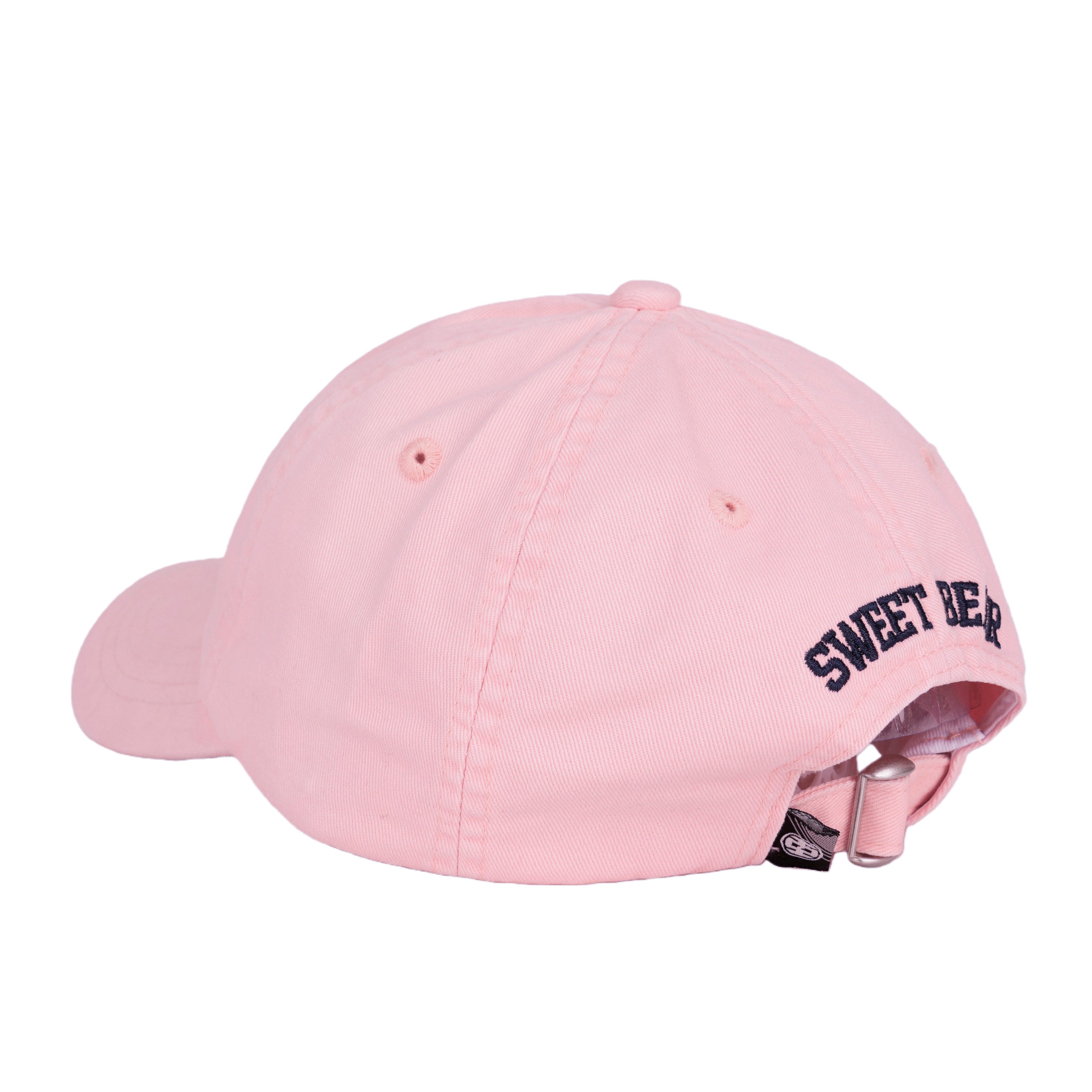 Kids Pink California Bear Embroidered Baseball Cap