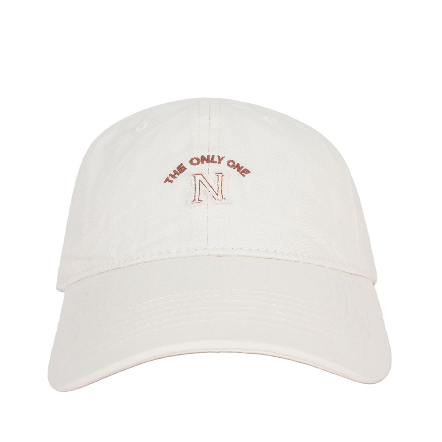 Embroidery Baseball Cap Hat-Beige