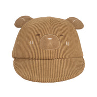 Cute Bear Corduroy Kids Baseball Cap