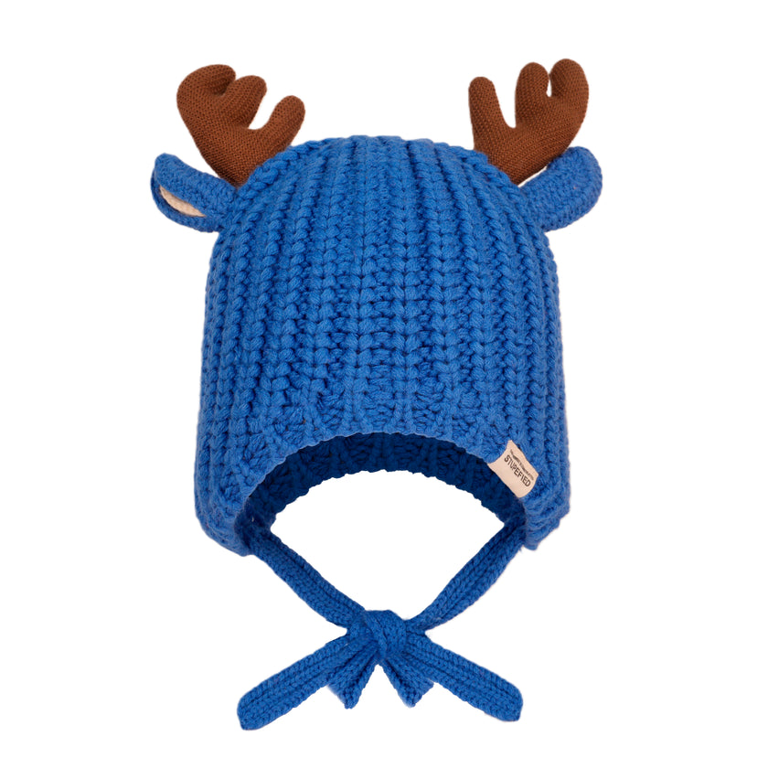 Deer Antler Knit Winter Hat for Toddlers