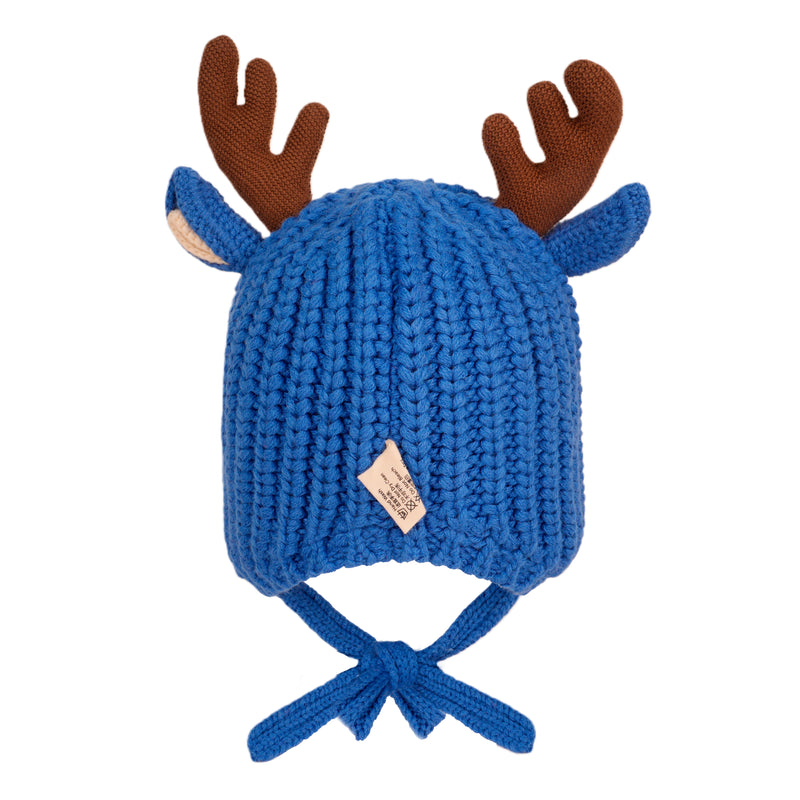Deer Antler Knit Winter Hat for Toddlers